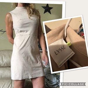 Lysee faux suede A-line dress